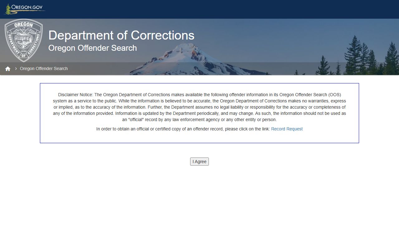 Sherman County arrest records Oregon DOC offender search